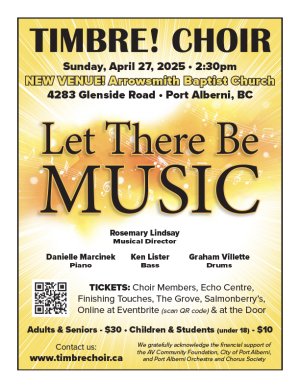 Timbre! 2025 Spring Concert Poster