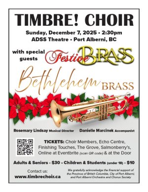 Timbre! 2025 Christmas Concert Poster